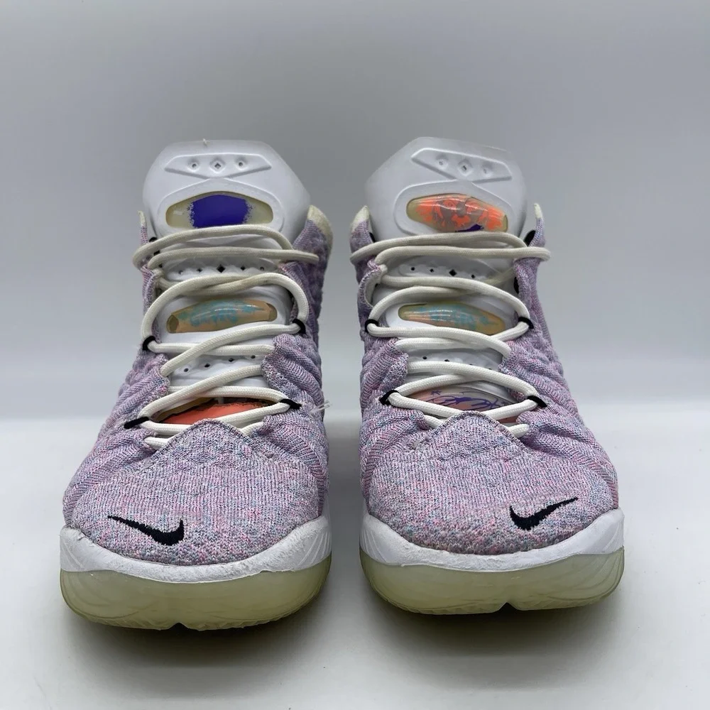 Nike CQ9283-900 LeBron 18 Graffiti Mens Size 6 Basketball Shoes Blue Multi-Color